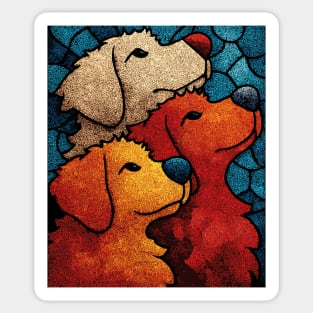 The Pack | A Heartwarming Textile Portrait Sticker